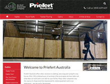 Tablet Screenshot of priefert.com.au